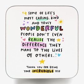 Sometimes Amazing People Forget How Amazing They Are Coaster - Thank You Gift - Best Friend - Positivity - This is Your Reminder