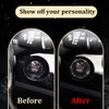 RGOAANC Crystal Rhinestone Engine Start Stop Decoration Ring, Push Button