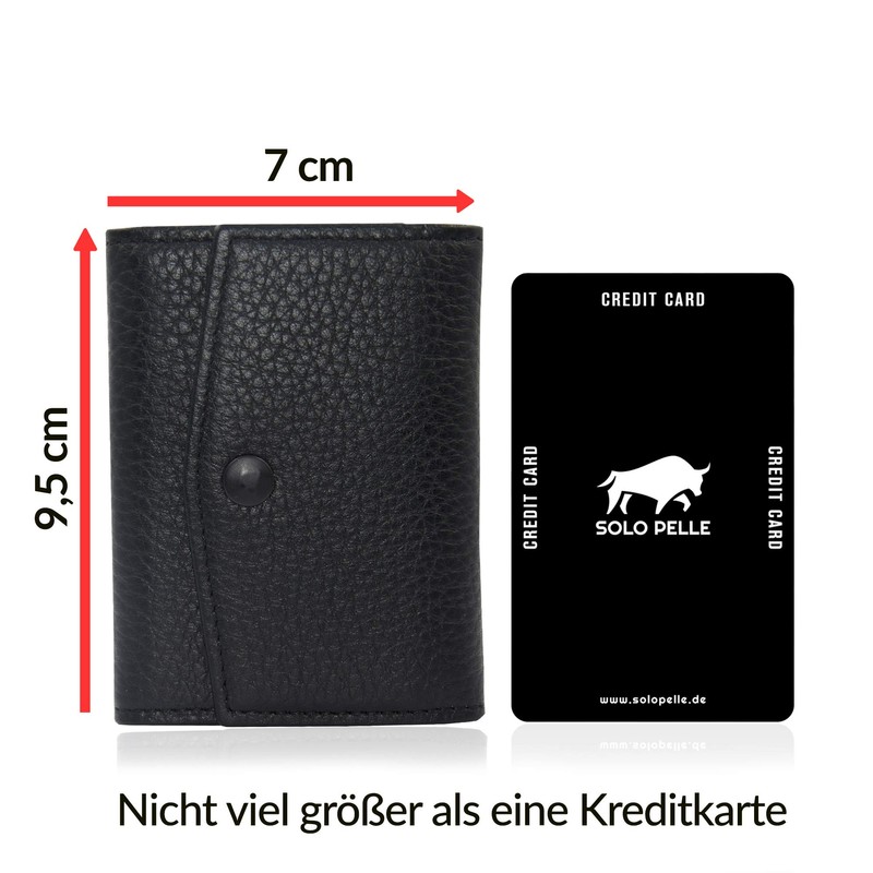 Solo Pelle® Leather, Slim Wallet with and without Coin Compartment,
