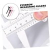 NOLITOY 6pcs Locating Rule Tools Brow Mapping Small Calipers Tools