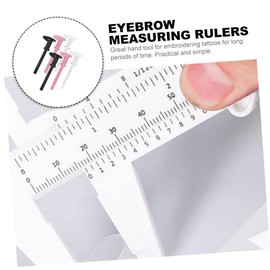 NOLITOY 6pcs Locating Rule Tools Brow Mapping Small Calipers Tools Brow Eyebrow Ruler Calipers for Eyebrow T Ruler Mini Plastic Modeling Balance Ruler