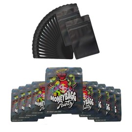 100 Bags, 1 Special Cartoon Pattern, Resealable Candy Bags, Gummies Bags, 5 x 4 Inch Storage Baggies, Treat Bags, Cookie Bag (white)