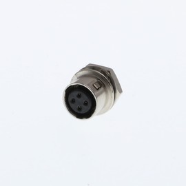 DRRI HR10A-7R-4S Hirose 4 Pin Female Straight Plate Mount Circle Connector (Female, 4 Pin)