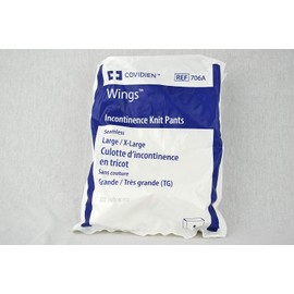 Covidien 706A Wings Incontinence Knit Pants, Seamless, Large/X-Large (Pack of 5)