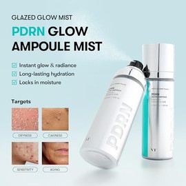 VT COSMETICS PDRN Glow Ampoule, Neblina Facial PDRN, Suero en Spray de Hidratación Profunda, Cuidado de la Piel Vegano, Hidratante Facial Ligero, Efec