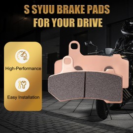 S SYUU Motorcycle Front Rear Sintered Copper Alloy Disc Brake Pad Compatible with Suzuki GSXR 600 1997-2003 GSXR 750 2000-2003 FA158F FA063R