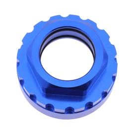 ECSiNG Chainring Lock Ring Adapter Removal Tool Compatible with Shimano M7100 M8100 M9100 M9120 Aluminum Alloy Bicycle Removal Sockets Bicycle Dismantling Sleeves 12 Speed Blue