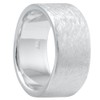 Vinani RXG Ring Wide Brushed Solid 925 Sterling Silver, Silver