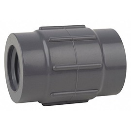 1/2" x 3/8" FNPT PVC Reducing Coupling Sched 80