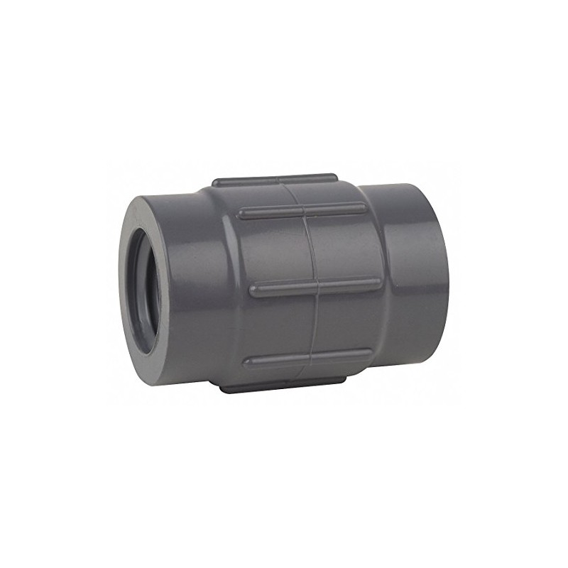 1/2" x 3/8" FNPT PVC Reducing Coupling Sched 80