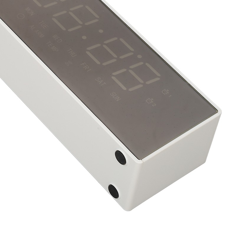 Digital Mirror Alarm Clock Multifunctional LED Mirror Electronic Clocks for
