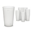 25x Transparent Quality Reusable Drinking Cups (300 ml) Made of