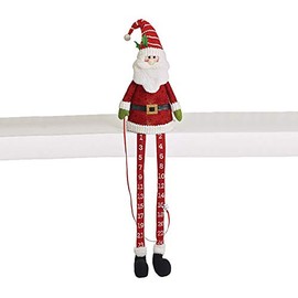 Sparkly Red Seated Santa Advent Calendar, 48 Inches