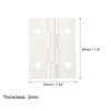 sourcing map 4Pcs Acrylic Hinges, 1.8 x 1.34 Inch Mini