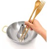 JapanBargain Bamboo Cooking Chopsticks with Spoon and Fork 3-in-1 Utensil