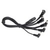 Power Cable Power Splitter Cable for Guitar Effector 5 Way