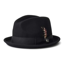 Brixton unisex adult Gain Fedora, Black, X-Large US