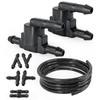 2 PCS 2-Way Windscreen Washer Check valves, Fluid Hose for
