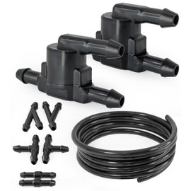 2 PCS 2-Way Windscreen Washer Check valves, Fluid Hose for Toyota Camry, Corolla, Avensis, Prius, RAV4 Universal fit Accessories Replaces OE# 85381-AE020