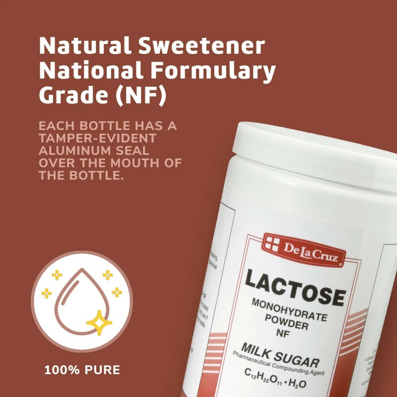 De La Cruz® Pure Lactose Monohydrate Powder NF 24 OZ