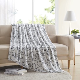 Morgan Home Fashions Velvet Plush Throw Blanket- Soft, Warm and Cozy, Lightweight for All Year Round Use 50 x 60/50 x 70 Inches Soft Velvet Plush in Many Styles (Alina)