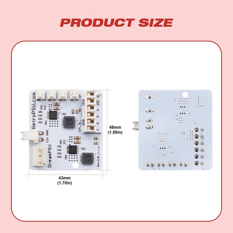BITFUNX DreamPSU2.0 Power Supply 12V Replacement Kit - Fully Compatible