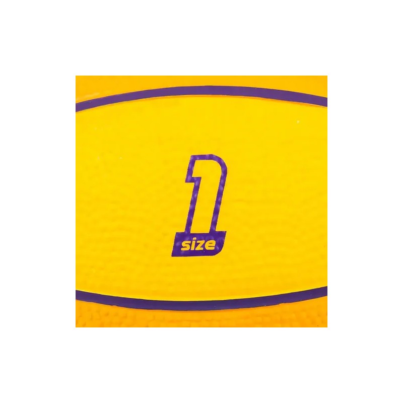 Minipelota de baloncesto K100 Rubber Tarmak, color amarillo