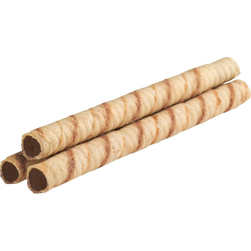 De Beukelaer Coporation 05051 Chocolate Hazelnut Pirouline Rolled Wafers, 14Oz