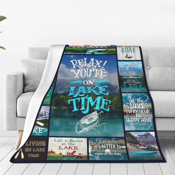 Life is Better at The Lake House Blanket Lightweight Love