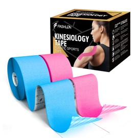 FASHLON Elastic Sports Tape - Premium Uncut 2-Roll Pack | Flexible & Breathable Athletic Tape for Sports, Swimming & Daily Workouts | Skin-Friendly, Long-Lasting Hold