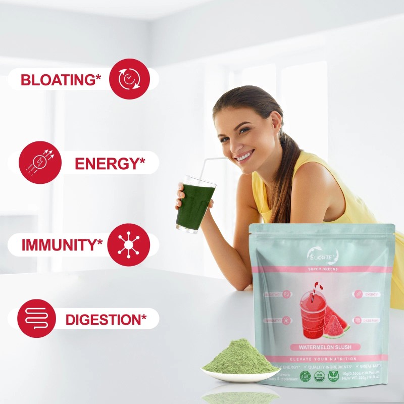 EOCUTE Super GREEN Powder Bloating Relief Gut Health & More