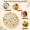 3 Pcs Reusable Beeswax Bowl Covers for Bread Proofing, 100%