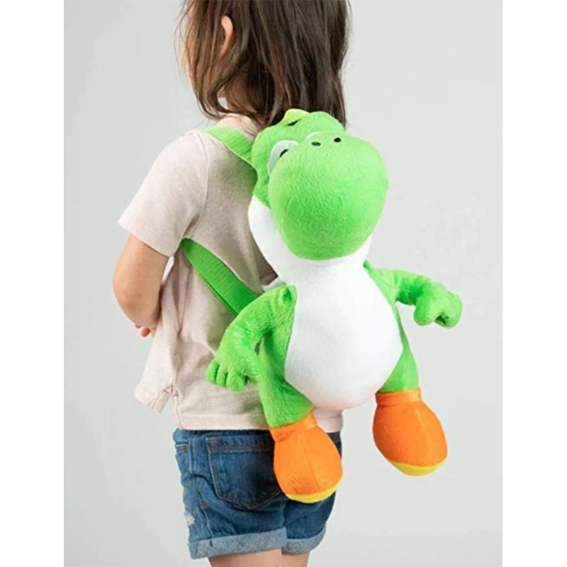 Bioworld Mochila Yoshi Peluche Infantil De Viaje Para Niño Color