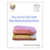 Knitting Patterns for Baby Blankets x 2, Easy Lace &