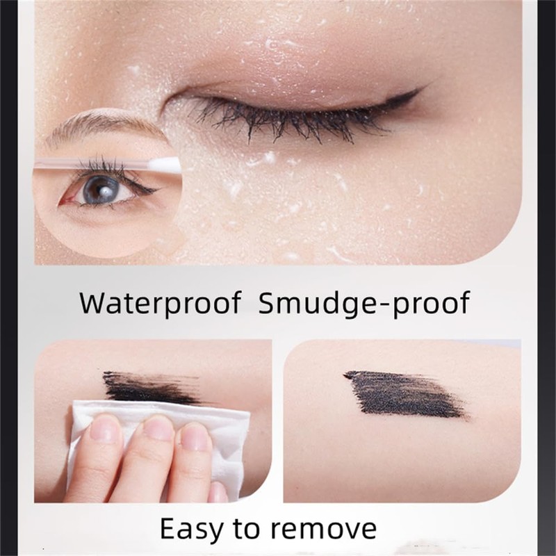 Black Waterproof Mascara for Fine Short Eyelash, Small Brush Can