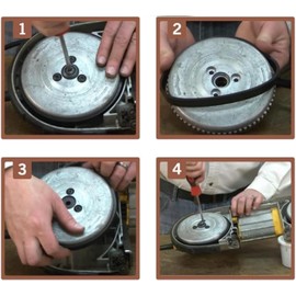 QMTCYXGS 45-69-0010 Blade Pulley Tires Replacement fits BandSaw Blades 6230 6232-6 6225 AO2807 6238N 6238-20 2729-20 Portaband Saw Belt (6 Pack)