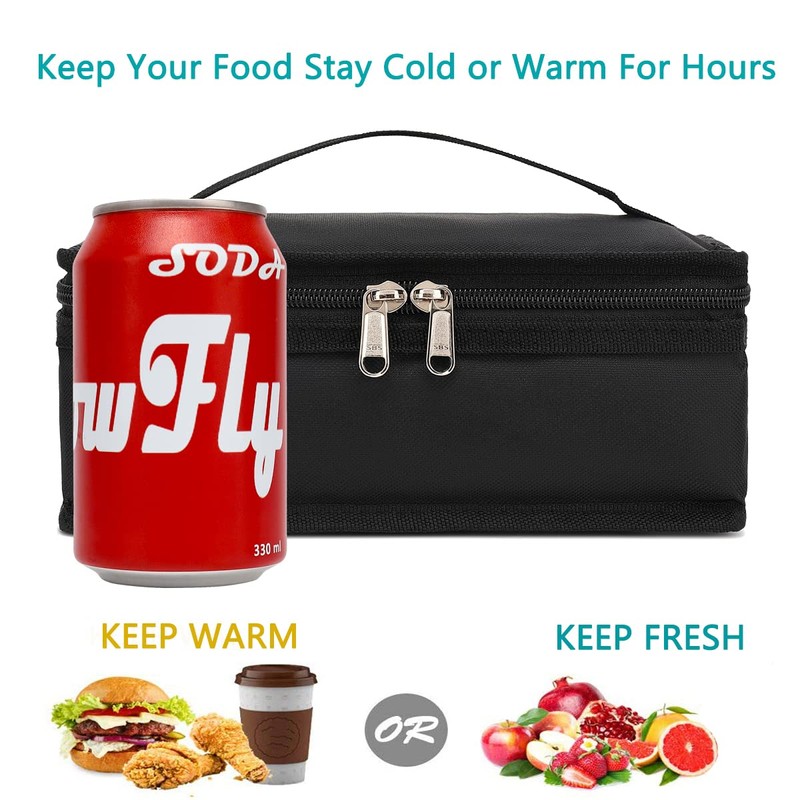 FlowFly Small Insulated Lunch box Portable Soft Bag Mini Cooler