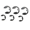 120 Pcs E-Type Snap Rings M1.5-M10 Manganese Steel Repair Parts