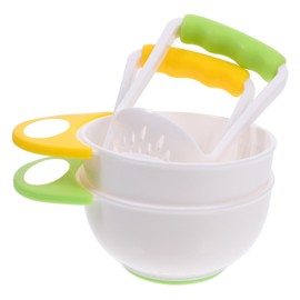 Mash and Serve Bowl, 2 Sets Food Masher Bowl Food Mill Bowl Portable Food Masher Maker for Baby Food