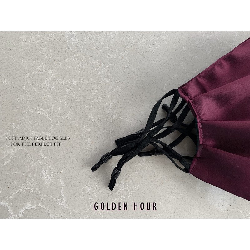 GOLDEN HOUR Silk Satin Face Mask | Sensitive Skin Face