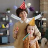 Veemoon Party Hats and Blowers Set, 9 Cone Paper Hat