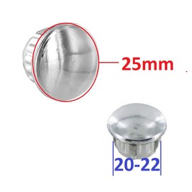 cyclingcolors 2x Bicycle Handlebar Plugs Chrome Silver Plastic End Caps Road Bike Vintage