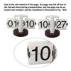 Flip Desk Clock Retro Single Sided Battery Powered Retro Vintage