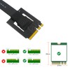 M.2 NGFF Key A-E to PCI-E 16X Adapter Cable(Length: 25cm)
