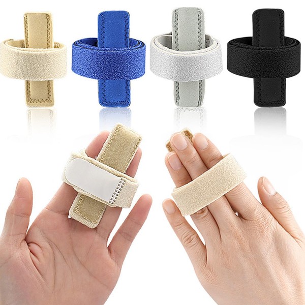 BOPRKTM Pack of 4 Finger Splints Adjustable Finger Splint for