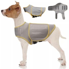 AUERQXZ Chaleco Ansiedad para Perro,Transpirable Chaleco Deportivo ansiedad para Perros,Recomendado por Entrenadores Perros Chaleco para Perro calmante para Fuegos Artificiales,Trueno,separación (XS)