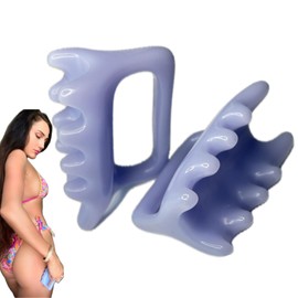 EASE BLISS Handheld Celulite Saggy Skin Neck Shoulder Back Massager, 2 pieces, Guasha Tool Stress Relief Relax Eliminating Excess Body Fat Deposition Massage Lymphatic Drainage Fascia Release, Blue