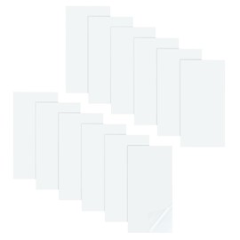 MECCANIXITY Waterproof Patch Seal Tape 8" x 4", 12 Pcs PVC Leak Proof Repair Sealing Duct Tape for HVAC, Roof Crack, Boat, Hoses Pipes, Awning, White