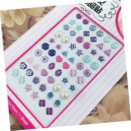 Ipetboom DIY Nail Stickers for Boys and Girls 6 Sheets Diamond Paste Painting Creative Nail Art Easy to Use