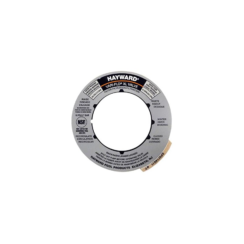 Hayward Multiport Valve Position Label